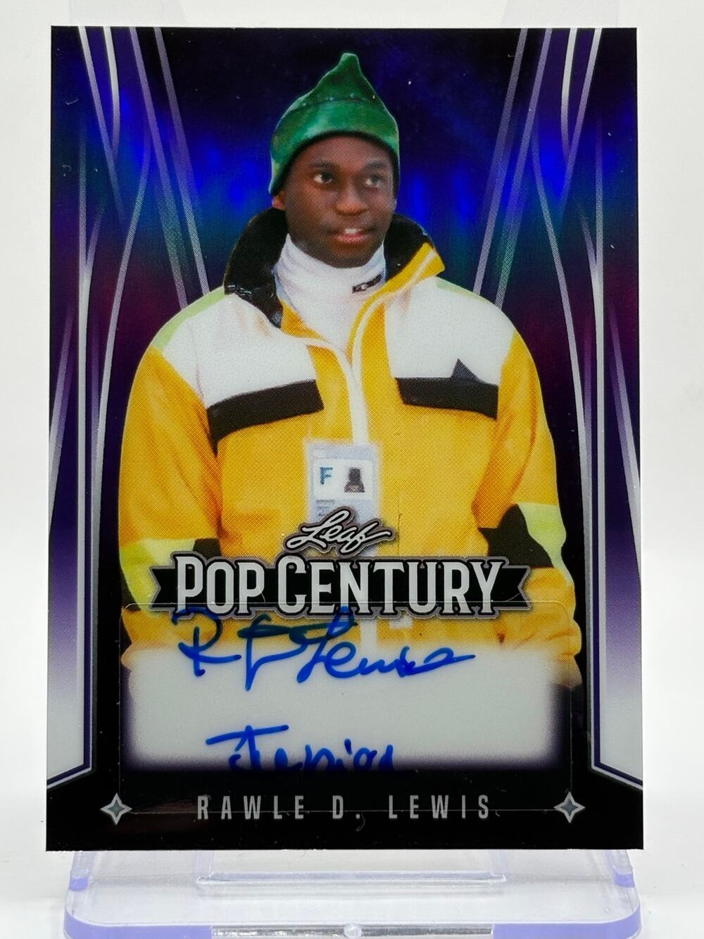 2025 Leaf Pop Century Rawle D. Lewis Purple Auto 1/6 SP Cool Runnings “Junior”